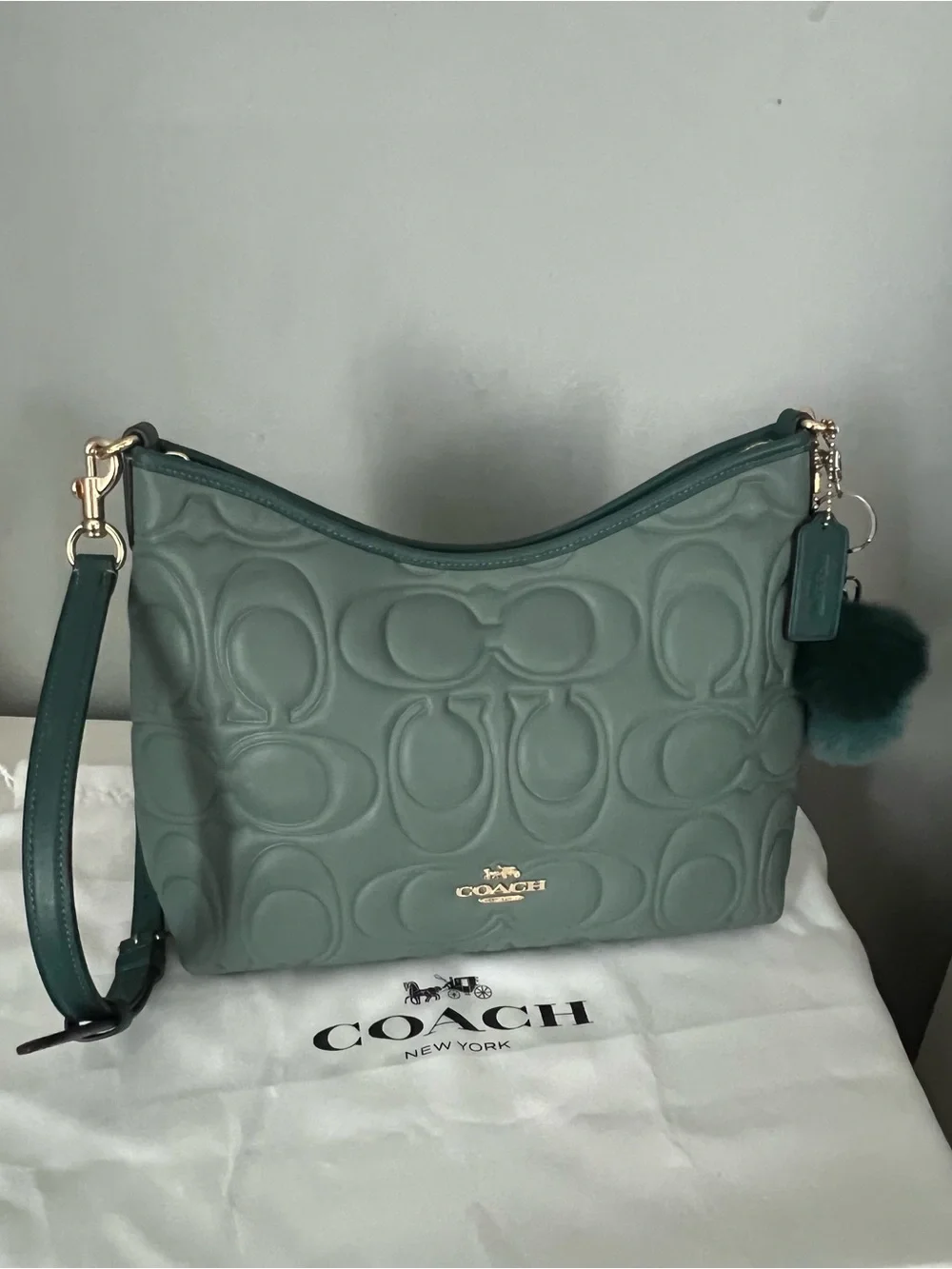 Coach Laurel Shoulder Bag In Blocked Signature Leather